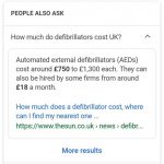 Defibrillator cost