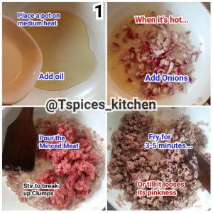 Directions for making Nigerian meat pie without stove