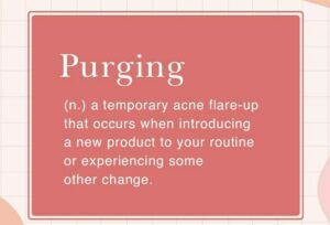 What causes skin purging?
