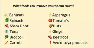 Nigerian Foods that increase Sperm Count