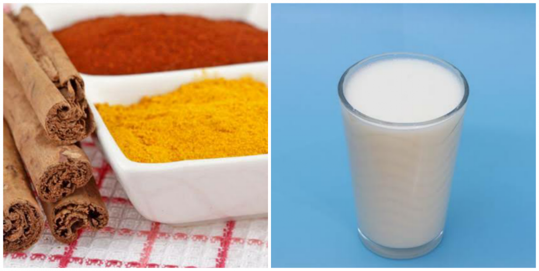 Milk with cinnamon and turmeric benefits
