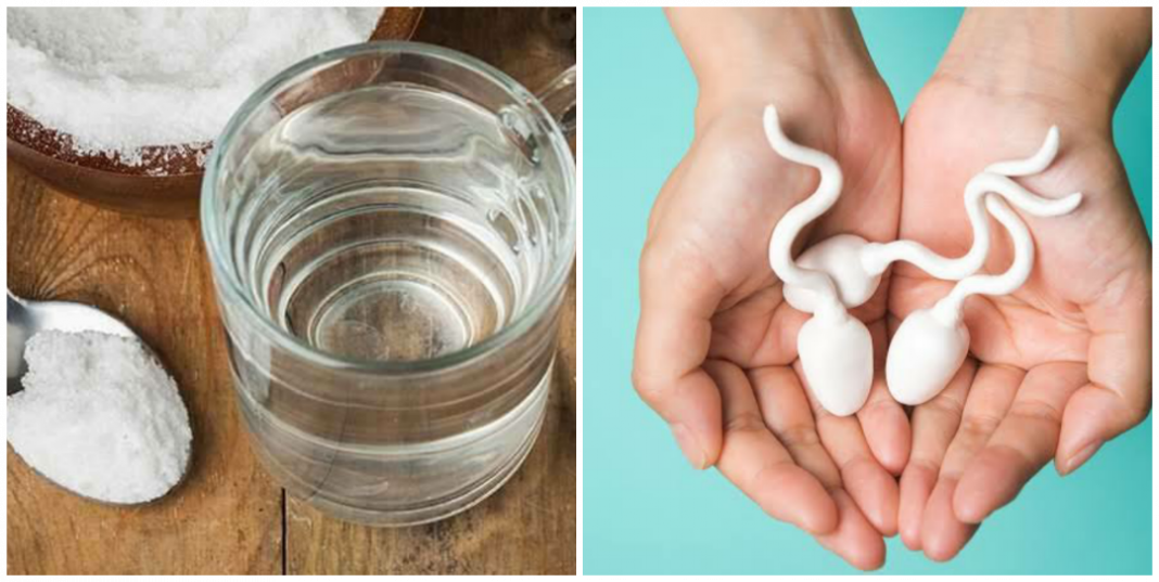 Can salt and water flush out sperm from the body? Can salt and water flush out sperm from the body?