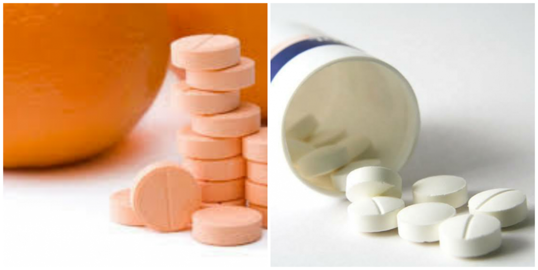 Orange coloured vitamin Vs White Vitamin C What is the difference between white and coloured vitamin C ?