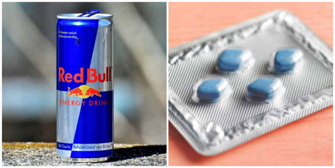 What happens if you drink Red Bull with Viagra?
