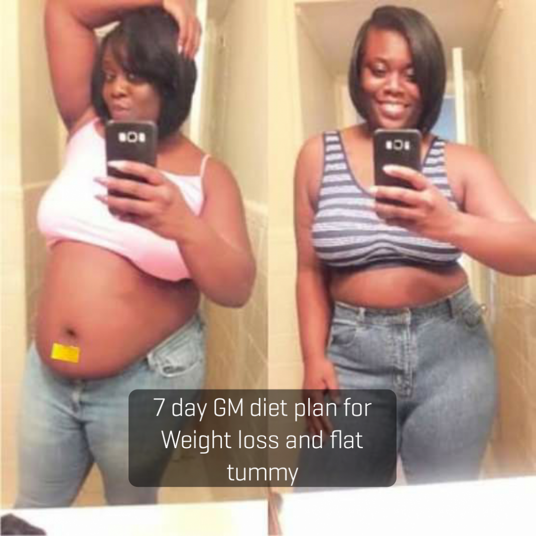 7 day GM diet plan for Weight loss and flat tummy 7 day GM diet plan for Weight loss and flat tummy