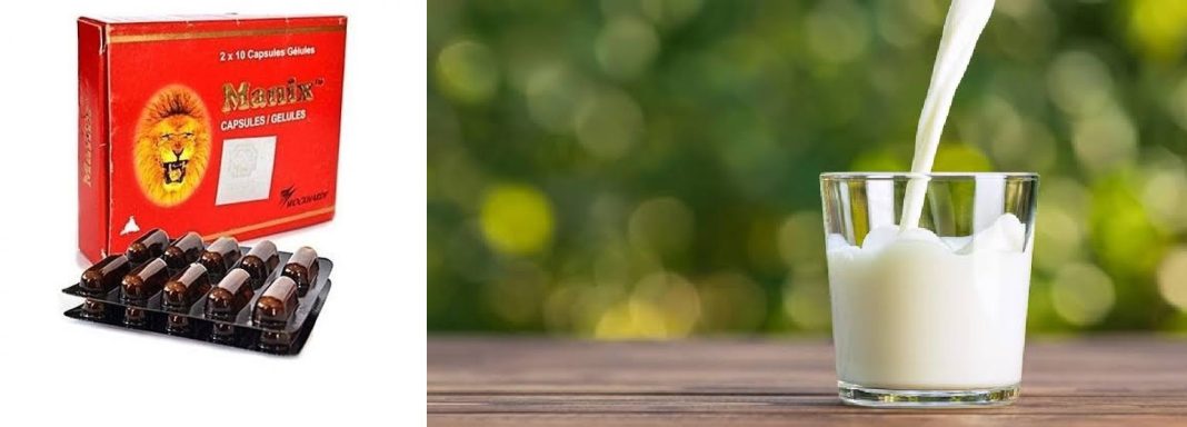 Why is Manix taken with milk? Why is Manix taken with milk