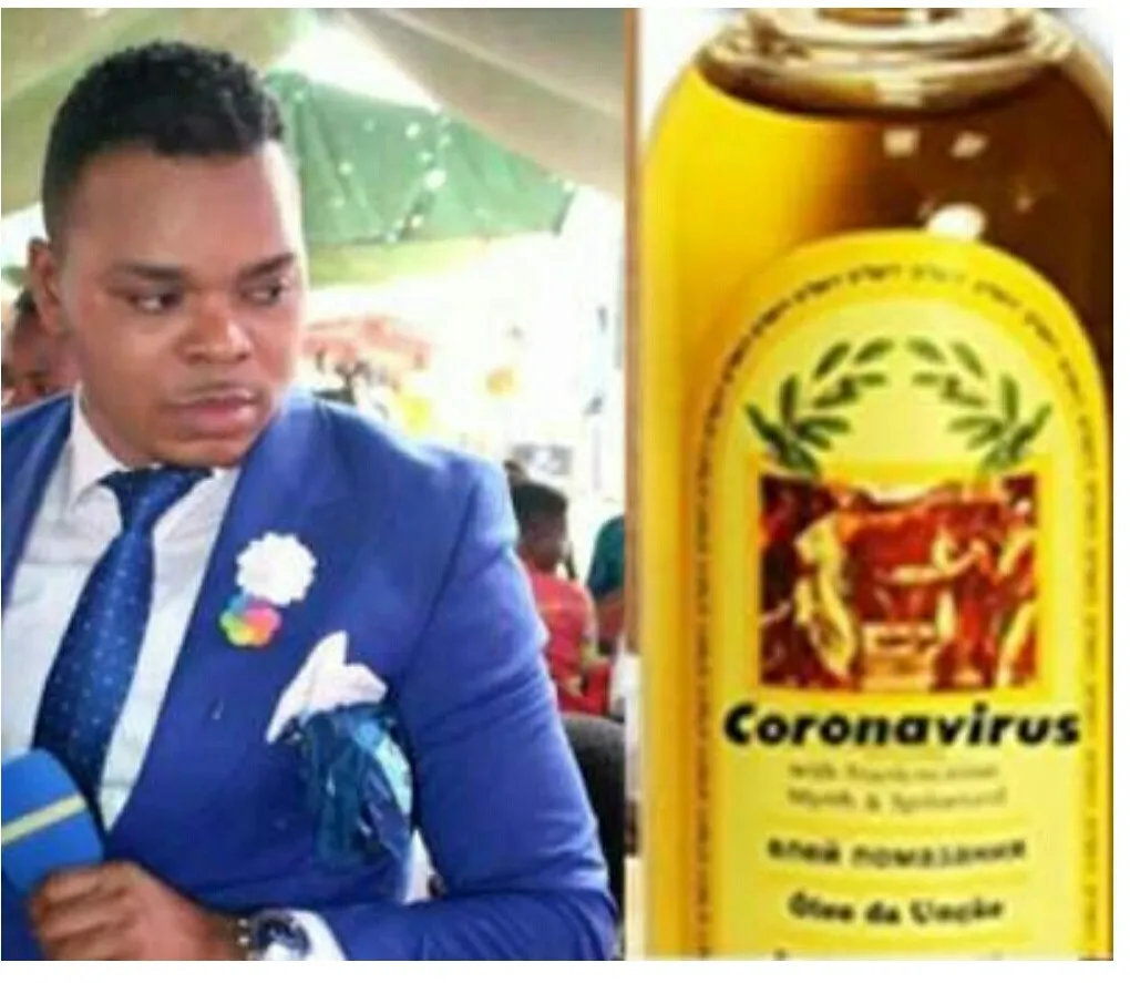 Bishop Obinim sells coronavirus anointing oil to his members for N13, 000