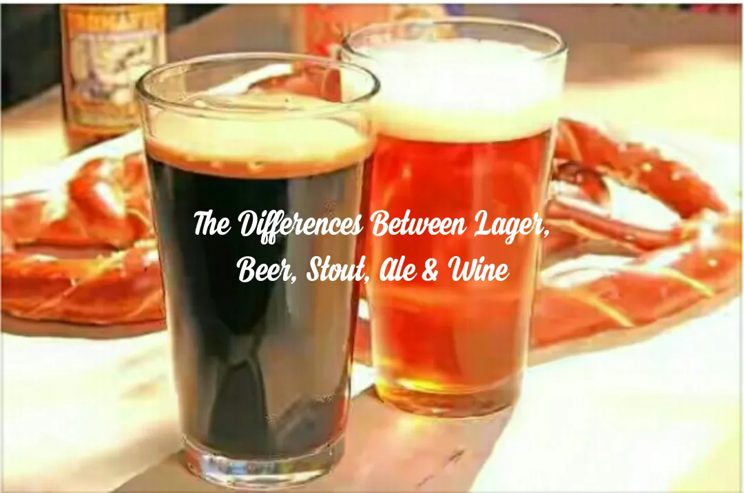 The Differences Between Lager, Beer, Stout, Ale & Wine The Differences Between Lager, Beer, Stout, Ale & Wine