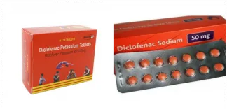 Difference between diclofenac sodium and diclofenac potassium Difference between diclofenac sodium and diclofenac potassium